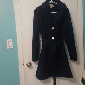 Navy Michael kors coats